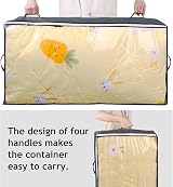 Budding Joy 6 Pack Underbed Storage 90L Large with Clear Window Grey view 4