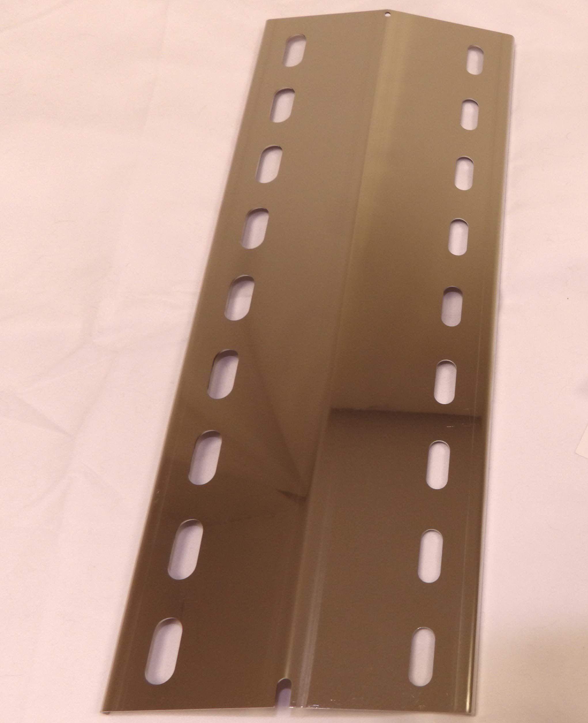 Hz1bbq de 3 pieces 395 mm x 150 mm V4A stainless steel mirror polished / 3 pieces burner cover.