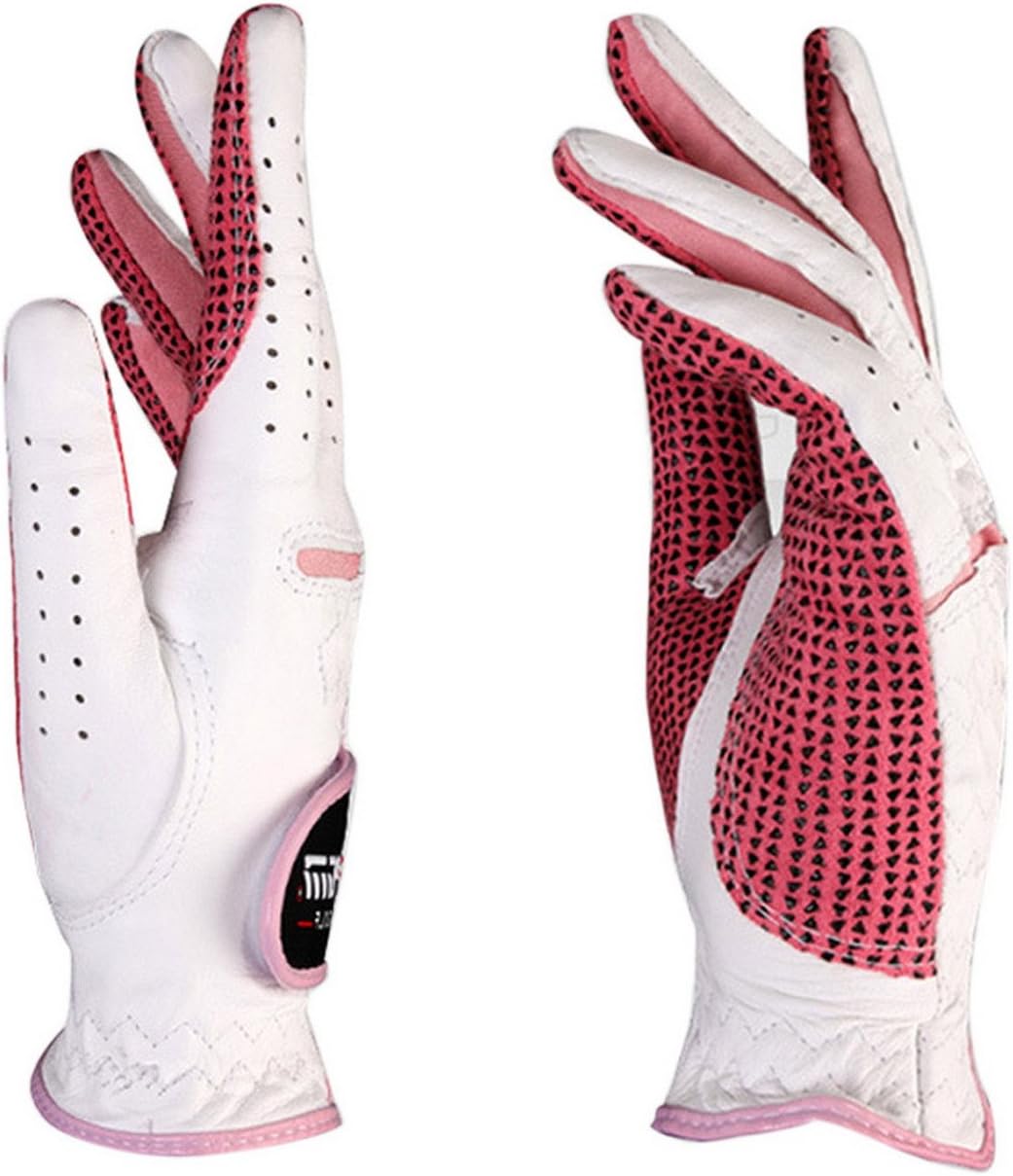 FEOYA Women Luxury Golf Gloves for Both Hands Cabretta