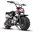 Oryxearth 105CC 4-Stroke Kids Dirt Bike, Gas Powered Off Road Mini Dirt Bike Pit Bike with Automatic Transmission and Pull Start for Kids