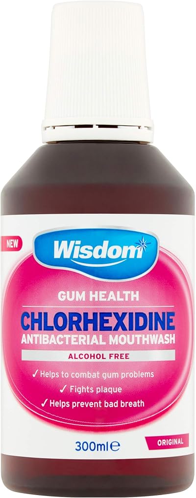 Wisdom Chlorhexidine Mouthwash Original Alcohol Free 300ml