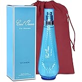 AFLUXE Cool Ocean Women Eau de Parfum Spray Perfume, Fragrance For Women-Daywear, Casual Daily Cologne Set with Suede Pouch- 3.4 Fl Oz Bottle Beauty Gift for Birthday, Anniversary