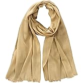 Canxiaoba Women's Cotton Scarves Lady Light Soft Fashion Solid Scarf Wrap Shawl