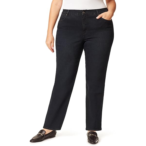 Gloria Vanderbilt Plus Size Amanda Classic-fit Jeans Black 16W at Amazon  Women's Jeans store