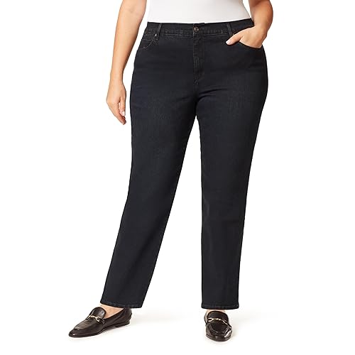 Gloria Vanderbilt Women's Amanda Classic High Rise Tapered Jean Size, Alton, 18 Plus Short