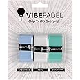 VIBEPADEL | Padel Grip for Tacky Feel | Grip 'n' Rip Padel Overgrip | Padel Racket Grip Tape | Padel, Pickleball, Squash and Badminton Racket Grip Tape | Padel Accessories and Padel Gifts | 3 Pack