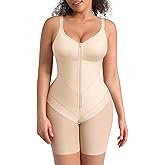 FeelinGirl Fajas Colombianas Moldeadoras Shapewear Tummy Control Postpartum Butt Lifting Body Shaper with Zipper Crotch