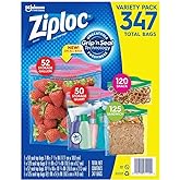 Ziploc Variety Total Bags, 347 Pack