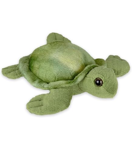 Wild Republic Pocketkins Eco Grüne Meeresschildkröte Plüschtier – 12 Cm, Aus Recycelten Materialien, Umweltfreundlich