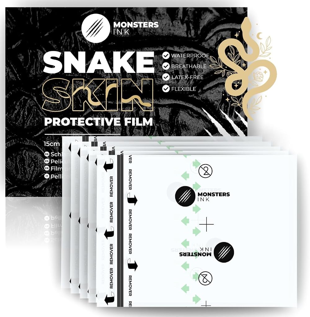 Monsters Ink Matte Second Skin Tattoo Cover 15cm x 10cm 5 Sheets