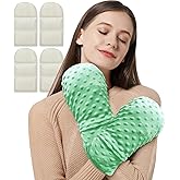 Microwavable Therapy Mittens Lavender Hand Warmer Gloves with Arthritis Compression,Moist Heating Pad for Hands and Fingers of Stiff Joints, Trigger Finger, Inflammation, Raynaud's, Carpal Tunnel
