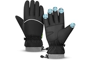 Gants thermiques d'hiver, imperméables, coupe-vent, gants chauds pour écran tactile, respirants, pour la course à pied, le cy