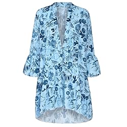 YongANs Tunic Tops Dress for Women 3/4 Sleeve Boho