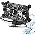 ELUTENG Dual Cooling Fan - Whisper Quiet 80mm USB With 3 Adjustable High Speed USB Port - Heatsink Compatible for PS4, PS5, Router, Laptop, PC, Xbox Cooling Electronics
