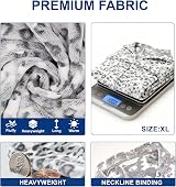 RONGTAI Women's Plush Fleece Hooded Robe Thick Nightgown Leopard Medium view 4