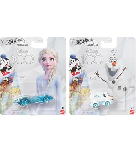 新品未使用　海外限定　Disney100 レア　hotweels エルサ　オラフ Amazon.com: Hot Wheels Disney 100th Elsa : Toys & Games