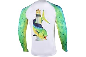 Palmyth Fishing Shirt for Men Long Sleeve Sun Protection UV UPF 50+ T-Shirts with Pocket