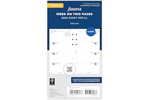Filofax Personal Week on two pages English 2026 diary 26-68421
