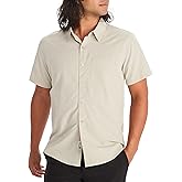 MARMOT Men's Aerobora Short Sleeve Button-Down Shirt - Lightweight, Packable, Quick-Drying UPF Protection