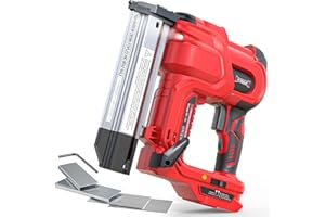 DIYtoolifz 18GA Cordless 2" Brad Nailer Compatible with Milwaukee 18V (Tool Only), 2-in-1 Nail/Staple Gun, Tool-Free Jam, Adj
