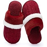 GOEWY Cozy Slippers for Women Indoor and Outdoor Fuzzy House Shoes with Memory Foam Anti-Skid Sole Gifts for Women Mom Ladies