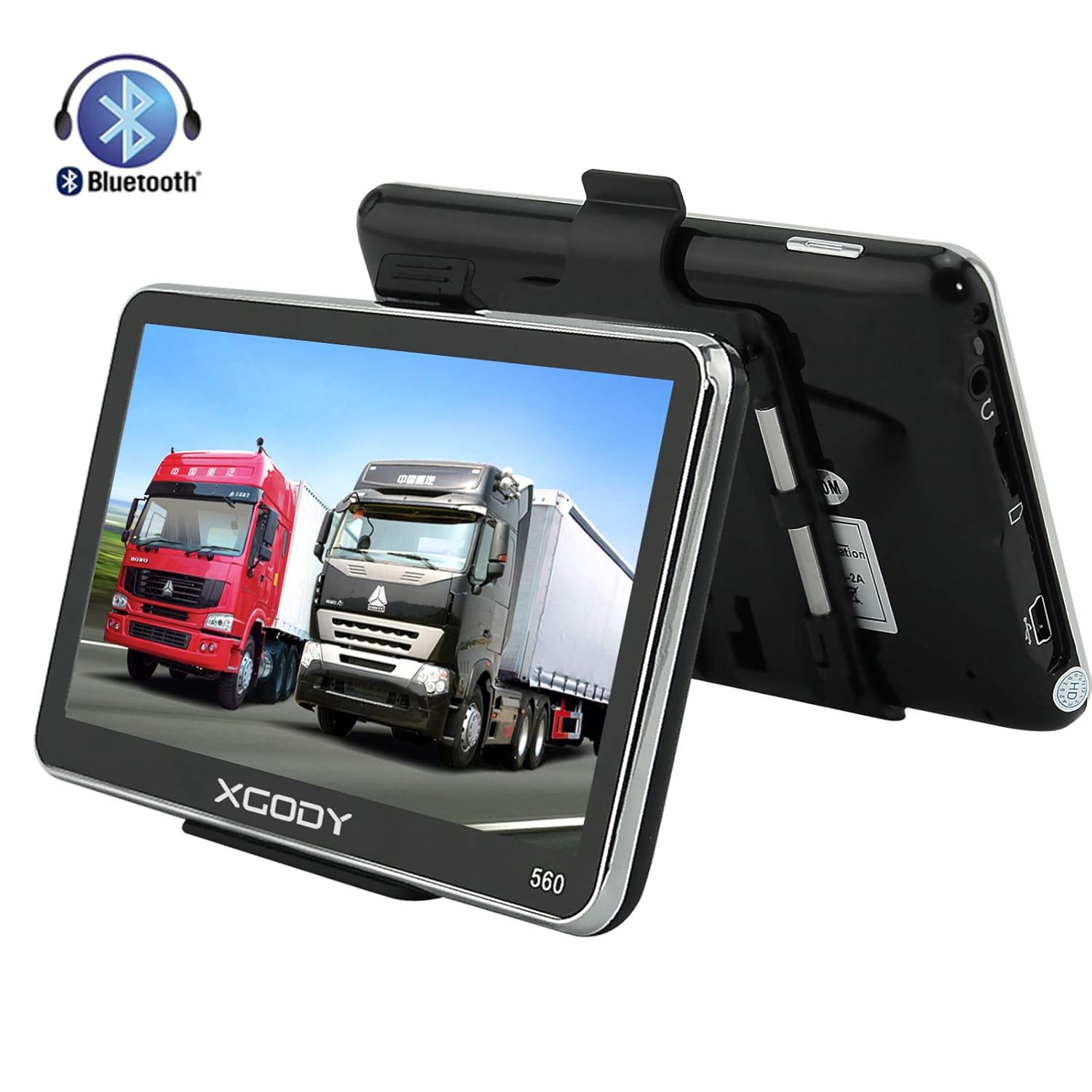 Xgody 560 - Navegador portátil para Coche con Bluetooth, GPS de 5 Pulgadas, Pantalla táctil de 8 GB, 128 MB,...