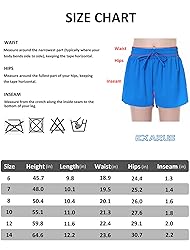 EXARUS Girls Butterfly Shorts Flowy Athletic Dance