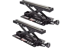Trend Set of 2 Adjustable Miter Saw Roller Stand, 140 lbs Capacity and Height Adjustment from 2 inches to 6.3 inches, R/Stand