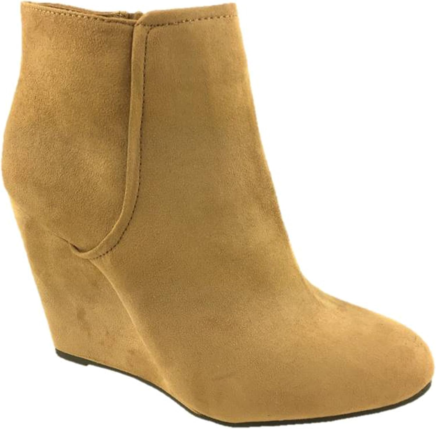 beige wedge ankle boots