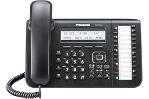 Panasonic Phone Black Digital 3-line LCD, with Backlight, 24 CO Key, Full Duplex SP-Phone, with Built in EHS KX-DT543