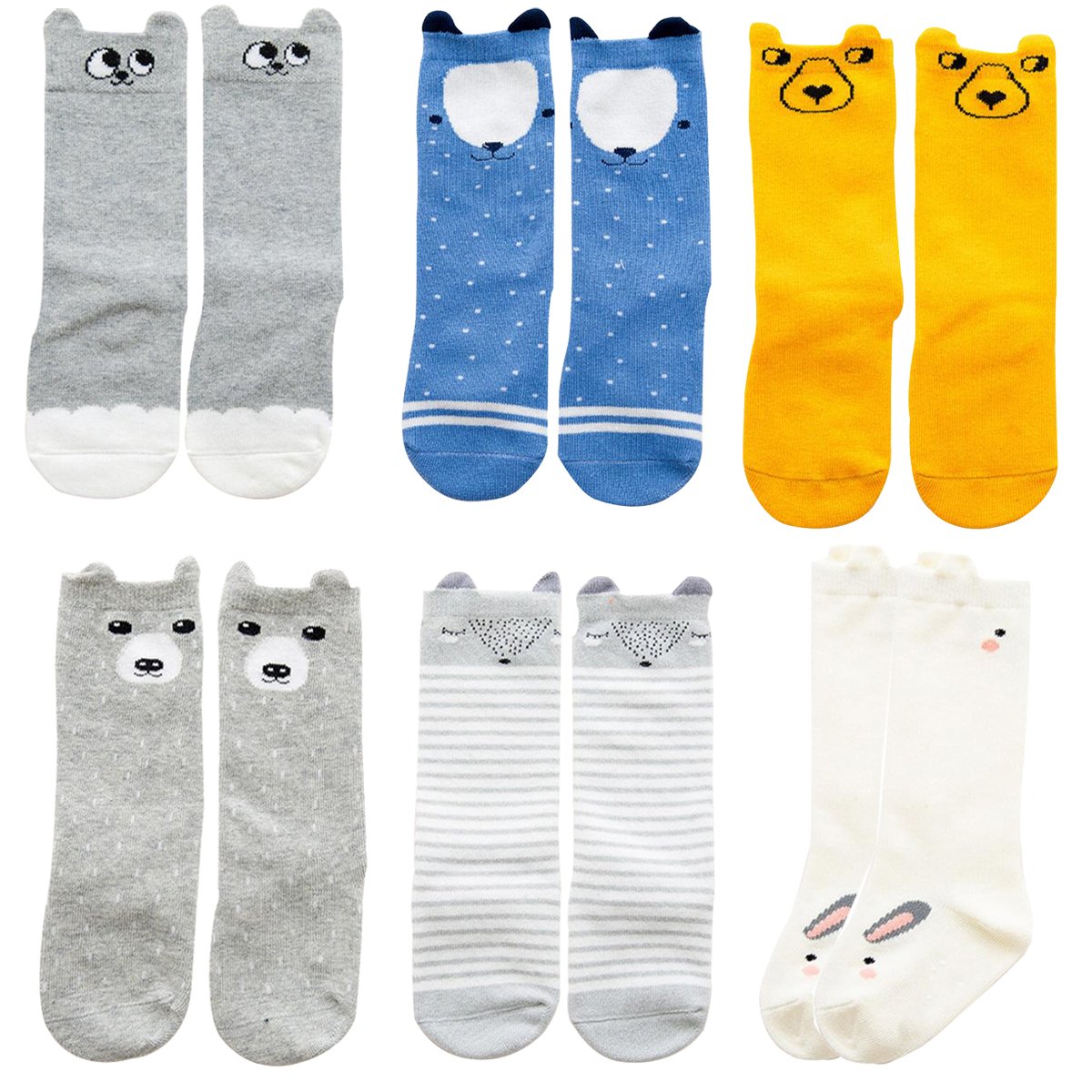 Baby & Kids AntiSlip Knee High Long Socks Baby Knee High Stockings