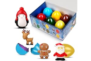 Stocking Stuffers, Magical Christmas Hatching Eggs,6 Pack Surprise Toys Grow 600%, Funny Xmas Gift Choice Presents for Party 
