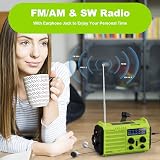 Mesqool Solar Hand Crank Radio 5-Way Powered AM FM SW Emergency Radio view 6
