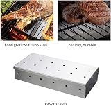 GIONAR BBQ Smoker Box - Stainless Steel for Gas, Electric & Charcoal Grills view 5