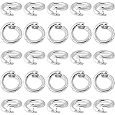 DC,CLISENCE 25 Pcs Silver Jump Ring for Jewelry Making, OD 7.5mm ID 4.8mm Locking Jump Rings, Jump Rings for Charms, Necklace, Pendants, Bracelet, Keychain, Jewelry Making (Silver)