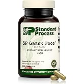 Standard Process SP Green Food, Whole Food Metabolism Support, 150 Capsules | Whole Food Metabolism, Cholesterol, Toxin, and Liver Support, with Alfalfa, Buckwheat, Barley, Brussels Sprouts, and Kale