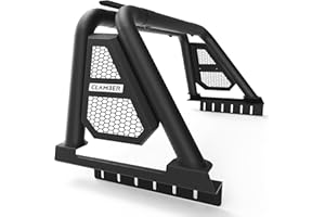 CLAMBER Roll Bar for Full-Size Pickup Truck Adjustable Sport Bar Chase Rack Compatible with Ford F-Series, Silverado, Sierra, Ram, Titan XD, Tundra