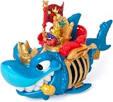 PIRATIX ADVENTURE WORLD King Shark Articulated Shark Cage Playset Blue view 2