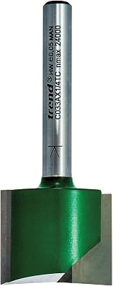 Trend CraftPro Straight Two Flute Router Cutter Bit 1/4 Inch Shank view 2