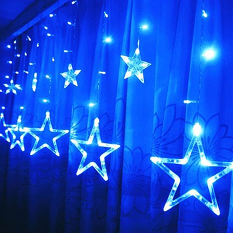Amazon Com 12 Stars 138 Led Curtain String Lights Window