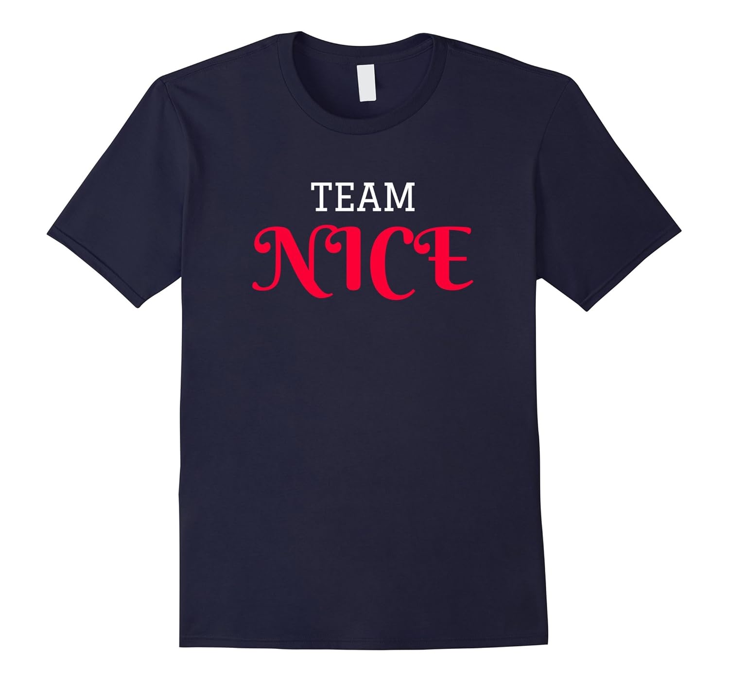 Team Naughty Nice Christmas T-Shirt for Couples or Groups-Rose