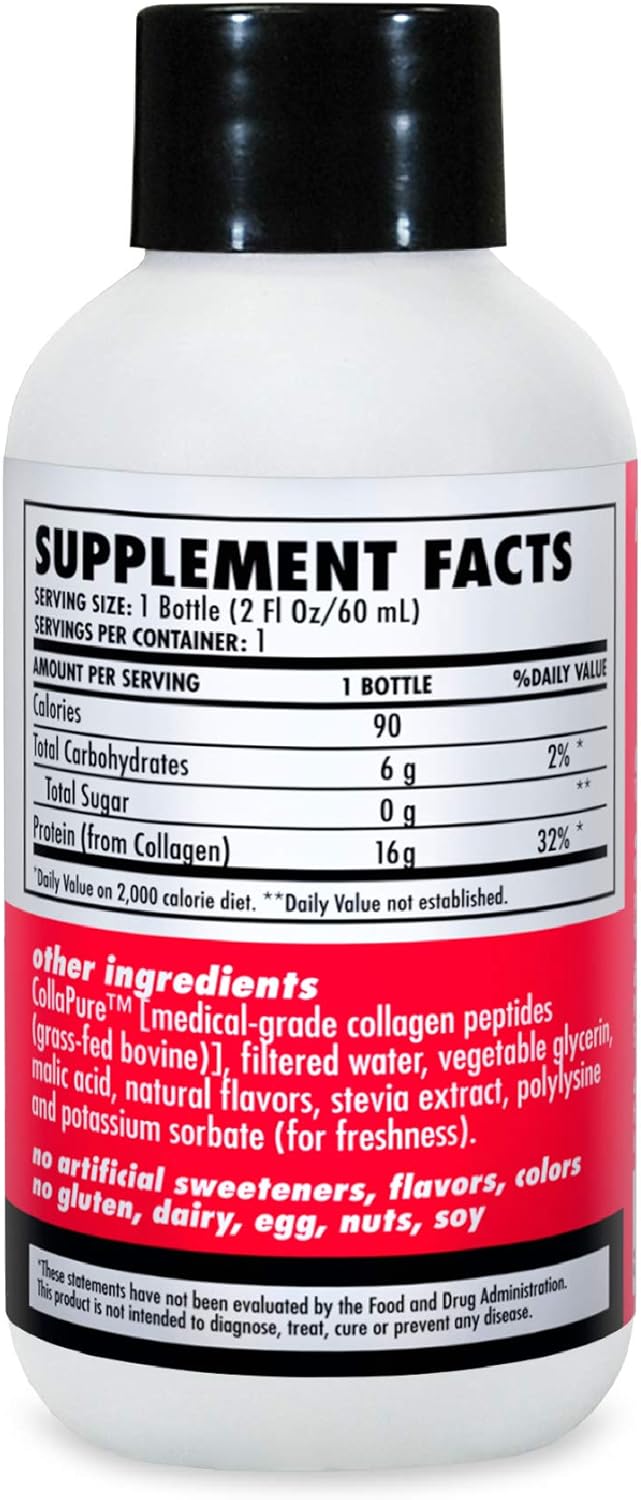 MedicalGrade Liquid Collagen Supplement AminoSculpt SugarFree 12