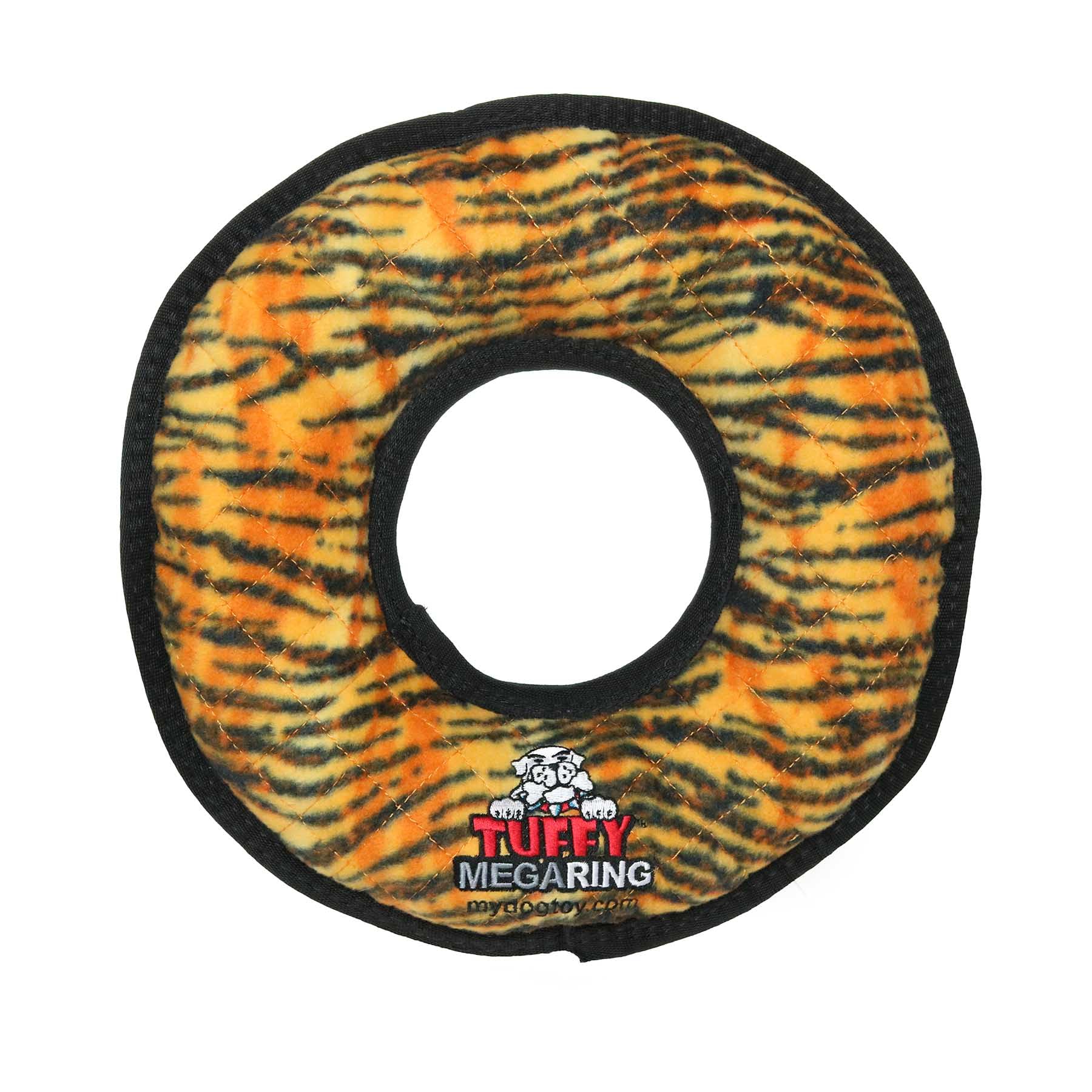 Tuffy Mega Ring Tiger Print Dog Toy