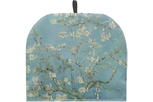 Drnuikhe Tea Cozy for Teapot, Insulated, 3D Printed, Lightweight, Teapot Cozy, Kettle Cover, Dust Cover, Fits Most Teapots, Blossoming Almond Tree, Polyester