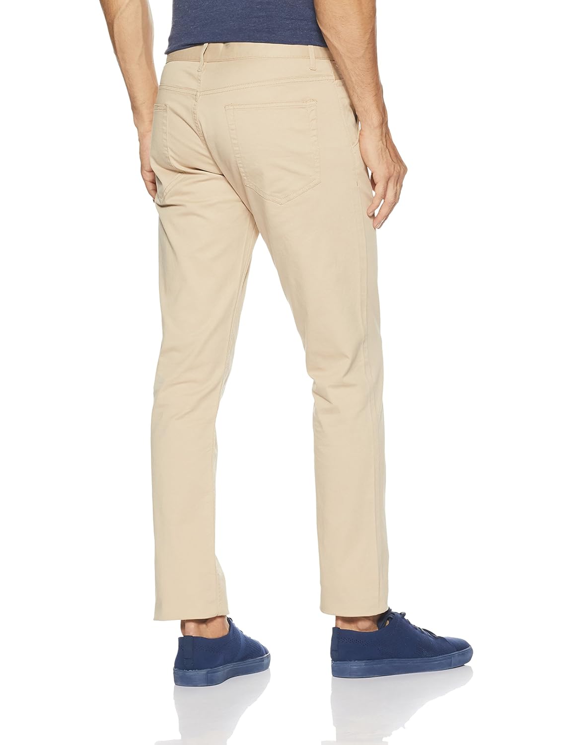 people men's slim fit casual trousers