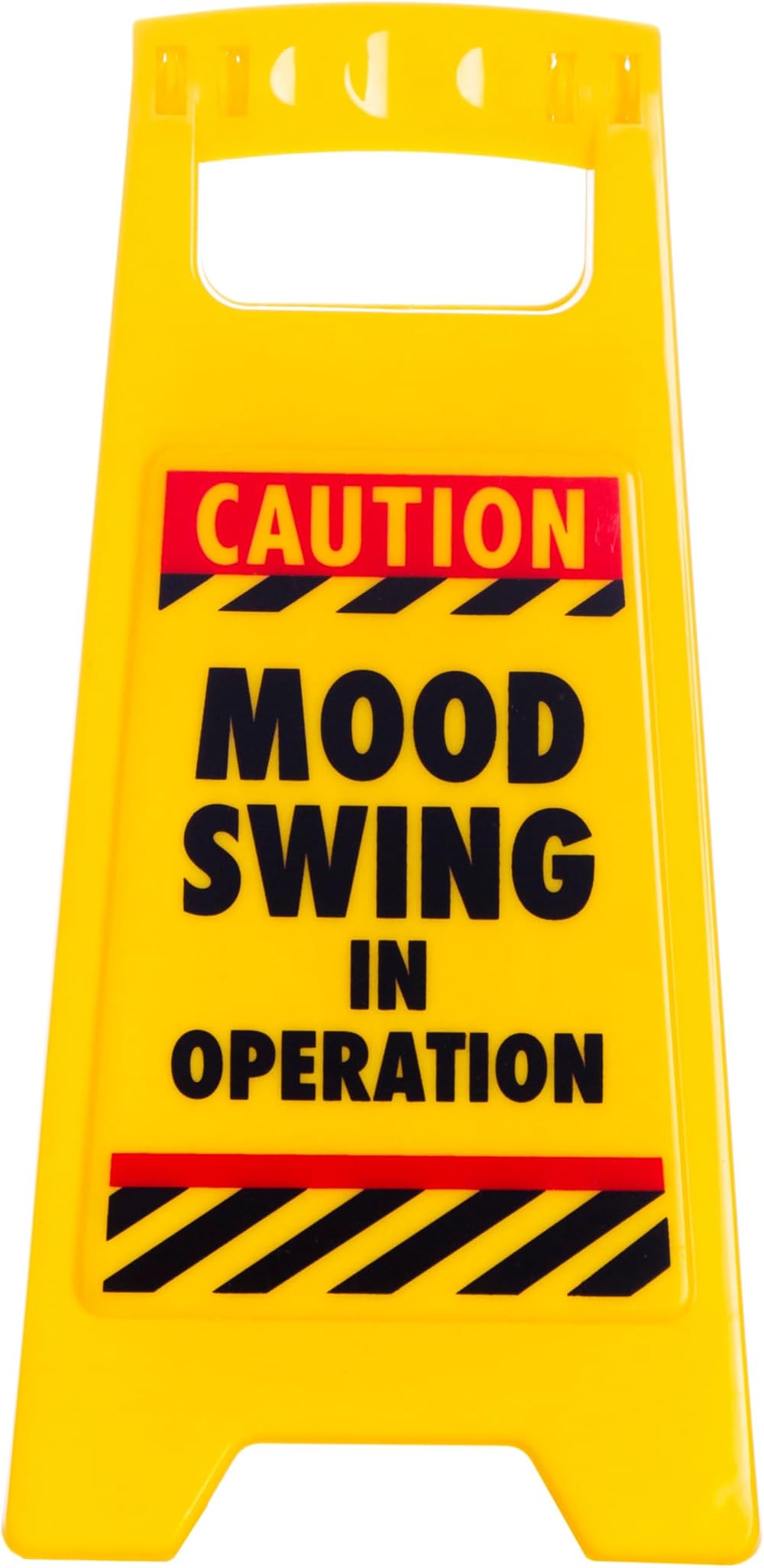 Boxer Gifts Mood Swing Novelty Warning Sign Yellow
