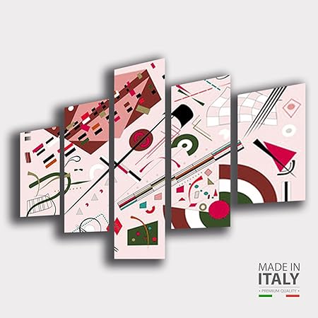 Quadro Su Tela Quadri Moderni Xxl Cm 200x100 Kandinsky Yellow Red Blue Arredo Ebay