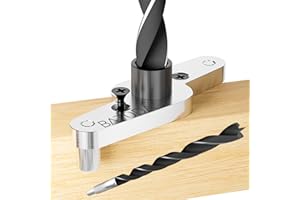BATODA Dowel Jig Kit for Floating Shelf Bracket - 1/2 inch Drill Bit Included - Doweling Jig for Floating Shelf Hardware make Hidden Shelf Brackets for Invisible Shelves (Aluminum)