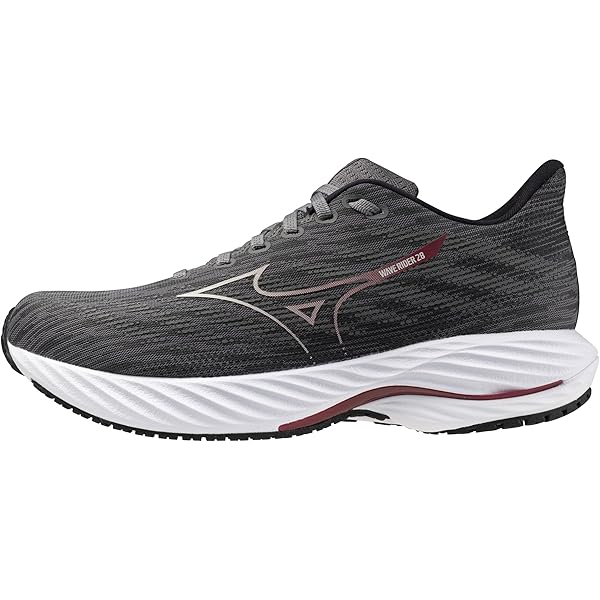 マーの助✨ Amazon.com | Mizuno Men's Wave Rider 28 Running Shoe, Black