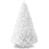 Best Choice Products Artificial Christmas Tree, White 6ft Premium Pine Unlit Holiday Decoration, Full Size D&eacute;cor Easy Assembly w/Metal Stand